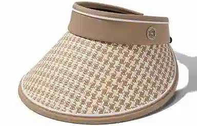 优幽兰 出行旅游大帽檐韩版编织遮脸时尚开车骑行透气防紫外线大脸显小 聚酯纤维 防晒帽 女款