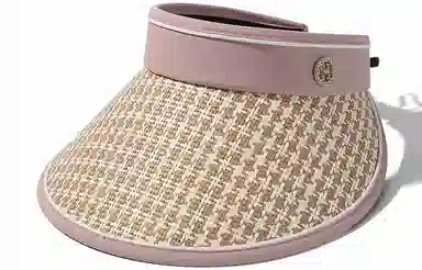 优幽兰 出行旅游大帽檐韩版编织遮脸时尚开车骑行透气防紫外线大脸显小 聚酯纤维 防晒帽 女款