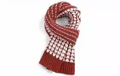 优幽兰 加厚保暖护脖子 爱心防风防寒 氛围感穿搭 绒线围巾 女款