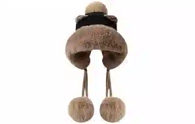 优幽兰 显脸小纯色防风防寒加厚保暖高级感小众 绒线帽 女款