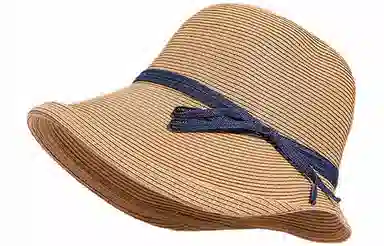 优幽兰 休闲户外防紫外线时尚潮流休闲户外旅行法式慵懒风大帽檐显脸小 聚酯纤维 渔夫帽 女款