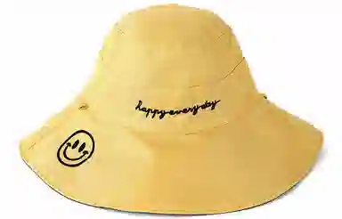 优幽兰 小众设计感户外防紫外线大帽檐显脸小韩版双面温柔甜美穿搭 棉 防晒帽 女款