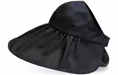 优幽兰 休闲黑胶韩版大头围显脸小旅游沙滩实用防紫外线开车骑车时髦高级感 聚酯纤维 防晒帽 女款