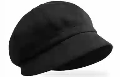 优幽兰 复古大头围显脸小学生慵懒风小众高级感 聚酯纤维 贝雷帽 女款 焦糖色/黑色