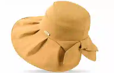 优幽兰 休闲大头围太阳帽时尚韩版遮阳帽显脸小沙滩帽防紫外线旅游实用骑车气质减龄 韩系穿搭 棉 渔夫帽 女款