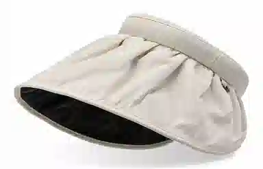 优幽兰 帽子 时尚空顶帽韩版显脸小沙滩帽纯色高级感旅游开车骑车通勤太阳帽防紫外线大头围学生休闲穿搭 聚酯纤维 防晒帽 女款