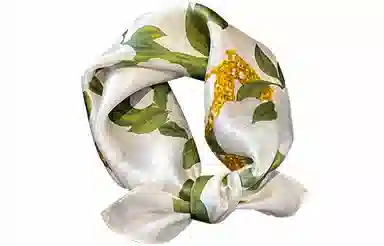 优幽兰 复古温柔气质小众高级感文艺小清新小众精致简约 真丝丝巾 女款