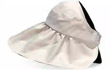 优幽兰 休闲黑胶韩版大头围显脸小旅游沙滩实用防紫外线开车骑车时髦高级感 聚酯纤维 防晒帽 女款