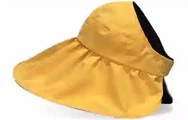 优幽兰 休闲黑胶韩版大头围显脸小旅游沙滩实用防紫外线开车骑车时髦高级感 聚酯纤维 防晒帽 女款