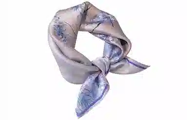 优幽兰 温柔气质小众高级感文艺小清新配职业装小众精致简约 丝巾 女款