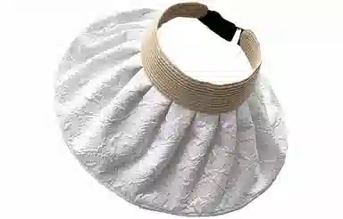 优幽兰 帽檐防紫外线法式慵懒风温柔甜美小清新户外双面可戴 聚酯纤维 防晒帽 女款