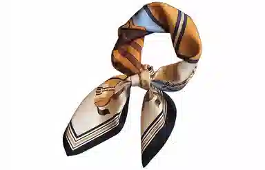 优幽兰 设计感撞色护颈小方巾高级感薄款多功能领巾实用减龄气质 丝巾 女款 礼盒装