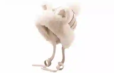 优幽兰 帽子百搭时尚毛线帽软糯可爱针织帽大头围设计感毛绒帽加厚冷帽防保暖包头帽护耳 羊驼毛 绒线帽 女款