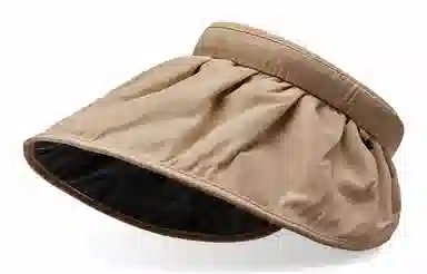 优幽兰 帽子 时尚空顶帽韩版显脸小沙滩帽纯色高级感旅游开车骑车通勤太阳帽防紫外线大头围学生休闲穿搭 聚酯纤维 防晒帽 女款