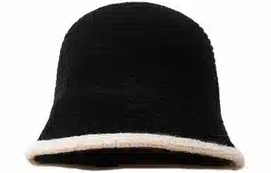 优幽兰 韩版显脸小 设计感拼色毛边防风防寒针织 韩系高级感 渔夫帽 女款