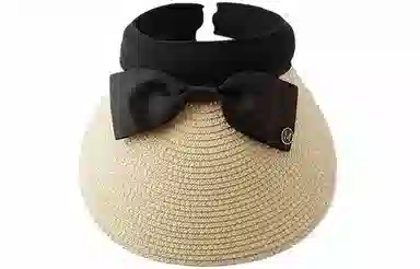 优幽兰 小众大帽檐显脸小户外防紫外线气质优雅旅行穿搭 草编 防晒帽 女款