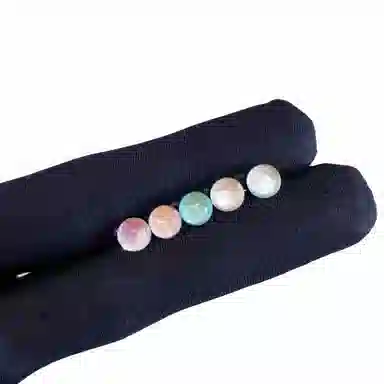 余笙情 闪耀华子 气质简约小众设计高级感 光面立体璀璨爆闪锆石彩色多巴胺日常百搭小巧耳饰 小众百搭 合金 耳钉 男女同款情侣款