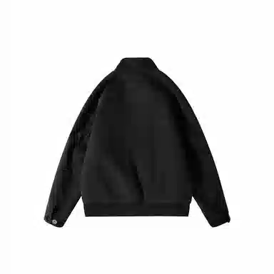 我是大卫 加厚立领毛呢宽松百搭保暖夹克外套 男女同款