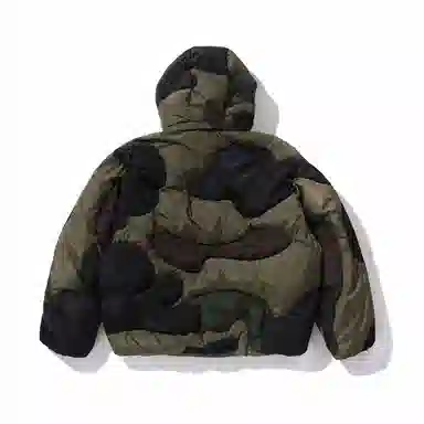 A BATHING APE FW24 Camo Detachable Hood Down Jacket