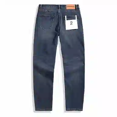 PEACEBIRD MEN Vintage Straight Wash Denim Jeans