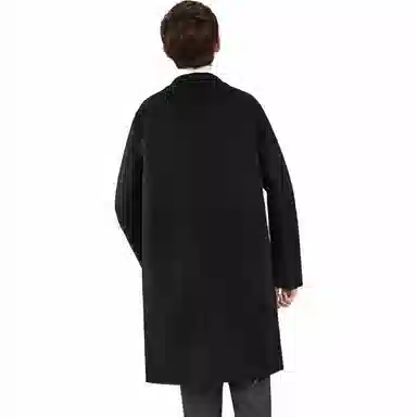 PEACEBIRD MEN Embroidered Double-Sided Long Coat