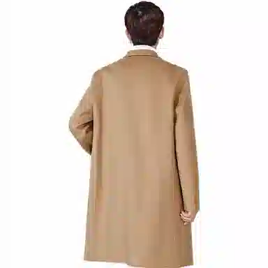 PEACEBIRD MEN Embroidered Double-Sided Long Coat