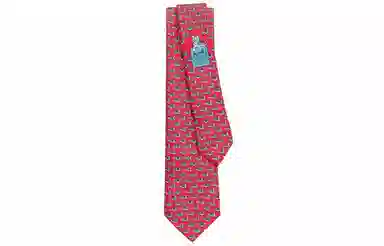 HERMES Tie 7 Happy Tiger