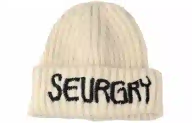 优幽兰 韩版纯色高级感字母刺绣针织时尚潮流显脸小冷秋冬季百搭加厚保暖护耳堆堆美式嘻哈 腈纶 绒线帽 女款