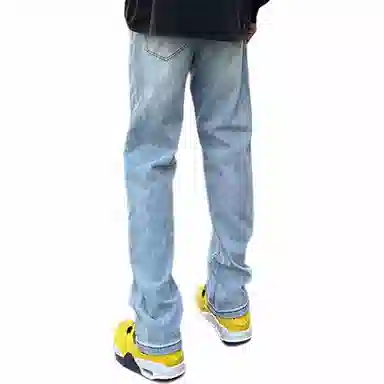 PANDA ADEVIL Wide Leg Denim Pants