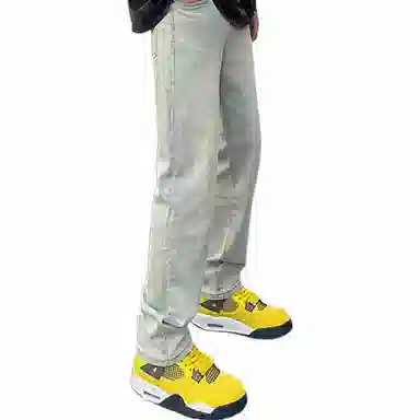 PANDA ADEVIL Wide Leg Denim Pants