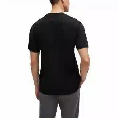 HUGO BOSS FW23 Cotton-Jersey T-Shirt With Music-Inspired Print T