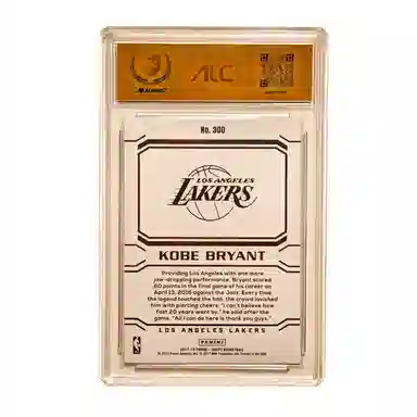 PANINI 2017-18 hoops Kobe Brvant 9.5