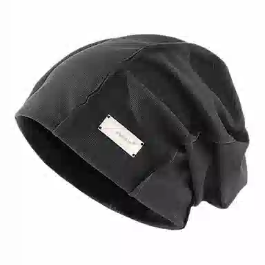 优莲茵 日系金属贴标针织 大头围显脸小时尚街头套 百搭 涤纶 堆堆帽 男女同款情侣款