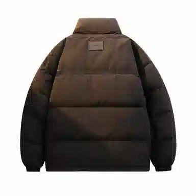 鸭鸭 立领拼色休闲短款羽绒服 男款