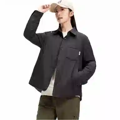 鸭鸭 长袖短款纯色羽绒服 男女同款