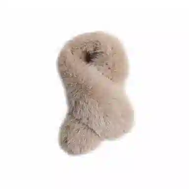 心水好物 韩版双面 皮草保暖毛绒百搭 濑兔毛 围巾 女款