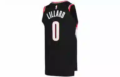Nike NBA Jersey Trail Blazers Lillard 0 Black