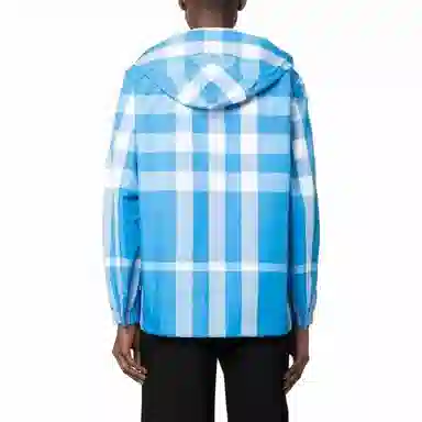 Burberry Hooded Jacket Blue