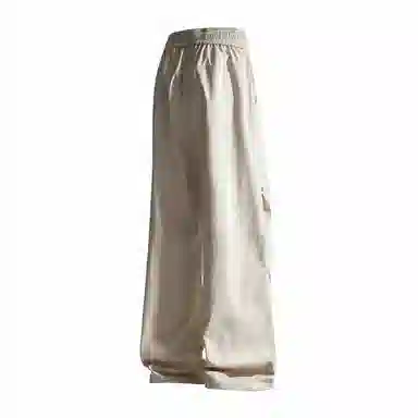 敦煌博物馆 美式嘻哈街头潮流宽松百搭大码直筒时尚铆钉褶皱垂感拖地可束脚休闲裤 男女同款