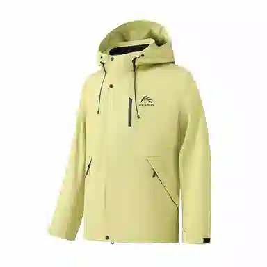 鸭鸭  冰壳系列三合一可拆卸双绒双穿内胆山系户外简约宽松连帽  耐磨透气防水防风冲锋衣 男女同款