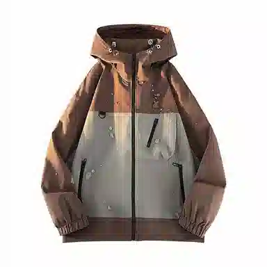 Mountain Outdoor Detachable Letter Print Jacket