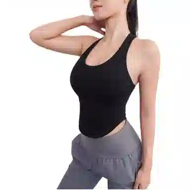 莫代尔 纯色防震定型聚拢镂空美背背心 女款