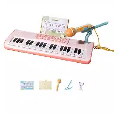 乐乐鱼 电子琴乐器初学 入门可弹奏 早教益智玩具