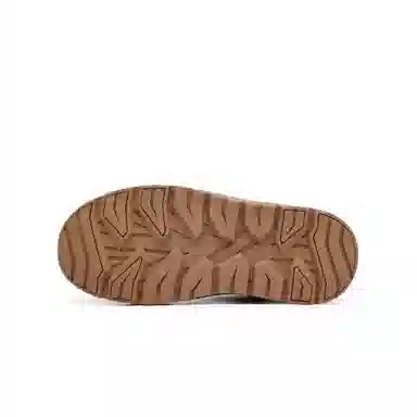 港萌 保暖增高防滑 简约百搭 短筒 雪地靴 男女同款 驼色