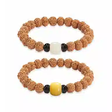 希遇 国潮新中式静心手饰文玩盘串佛系#好运  玉菩 金刚菩提 手串 男女同款情侣款