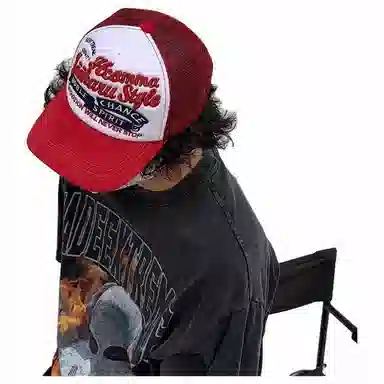 木林森 美式街头货车帽男潮牌嘻哈雅痞棒球帽女凹造型前卫时尚复古卡车帽 棉 鸭舌帽 男女同款情侣款