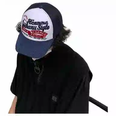 木林森 美式街头货车帽男潮牌嘻哈雅痞棒球帽女凹造型前卫时尚复古卡车帽 棉 鸭舌帽 男女同款情侣款