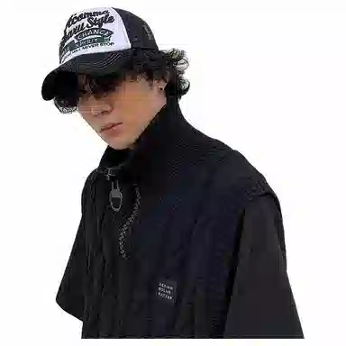 木林森 美式街头货车帽男潮牌嘻哈雅痞棒球帽女凹造型前卫时尚复古卡车帽 棉 鸭舌帽 男女同款情侣款