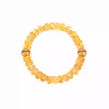 金杰福 财运之石 阿塞黄转运气质百搭招财好运 水晶 玉石手串 女款