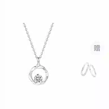 【S999纯银免费刻字】 金师傅 莫比乌斯环锁骨链 时尚精致气质简约百搭日常小众轻奢设计高级感#好运 足银 项链 男女同款情侣款